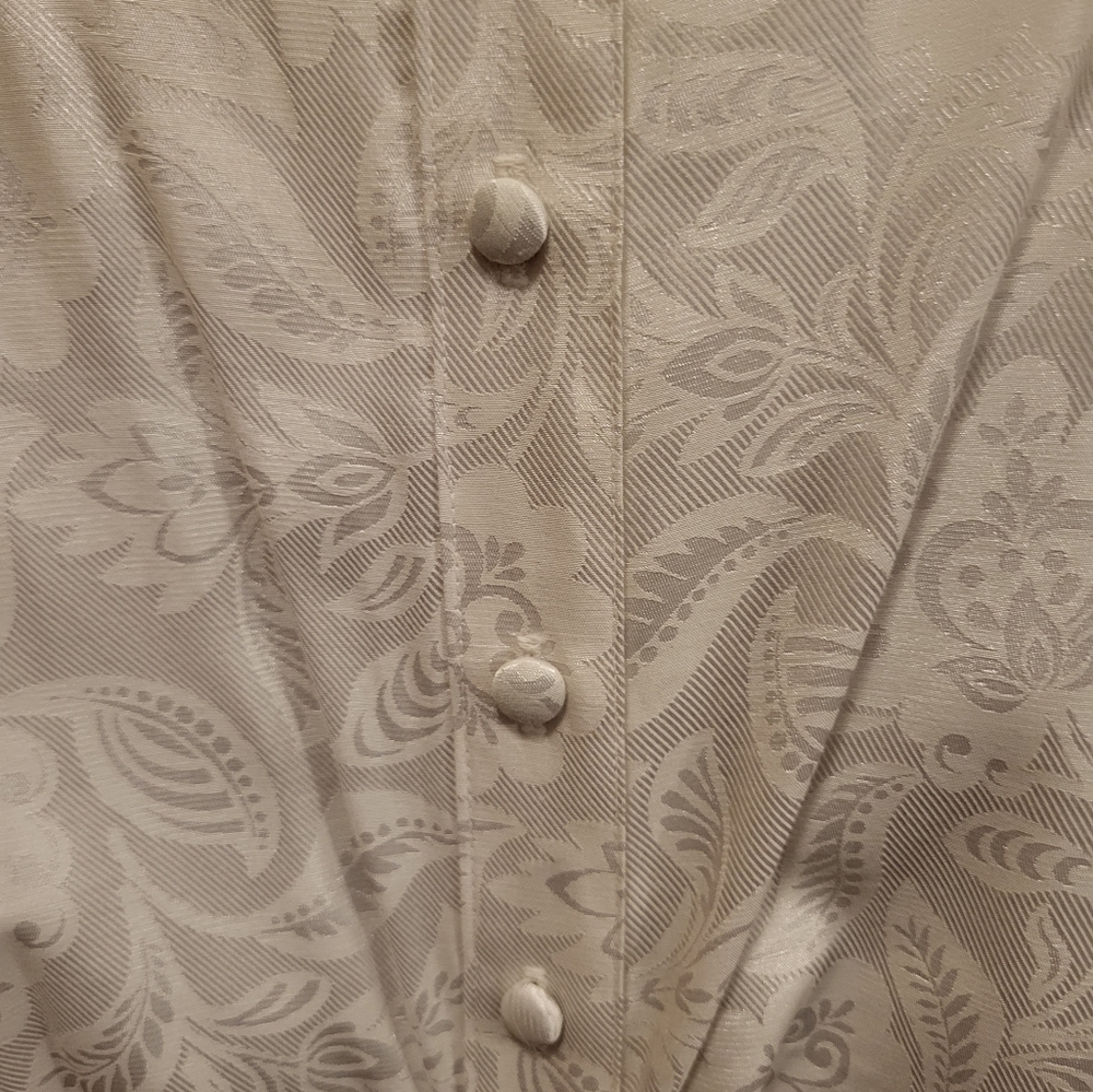 Vintage (80s/90s?) Jonathan Martin White Jacquard Dress - Picture 5 of 5